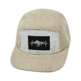 Mountains - 5 Panel - Unstructured - Cream Hemp / Gray Hemp - Fabric Back (Unisex)