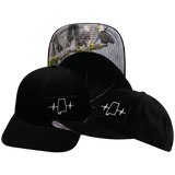 Alabama - 6 Panel - Black - Laser Mesh (Unisex)