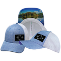 Alabama - 6 Panel - Shallow Fit - Pony Tail - Light Blue / White - Laser Mesh (Unisex)