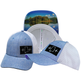 Alabama - 6 Panel - Shallow Fit - Pony Tail - Light Blue / White - Laser Mesh (Unisex)