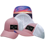 Alabama - 6 Panel - Shallow Fit - Pony Tail - Pink / White - Laser Mesh (Unisex)