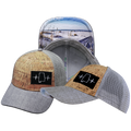 Alabama - 6 Panel - Shallow Fit - Cork - Heather Gray / Gray - Trucker Mesh (Unisex)