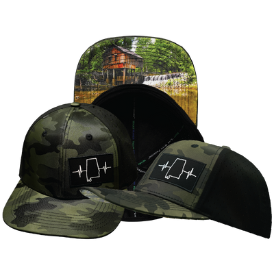 Alabama - 6 Panel - Green Camo / Black - Laser Mesh (Unisex)