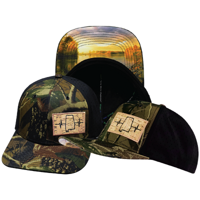Alabama - 6 Panel - Tan Tree Camo / Black - Laser Mesh (Unisex)