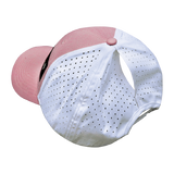 Alabama - 6 Panel - Shallow Fit - Pony Tail - Pink / White - Laser Mesh (Unisex)