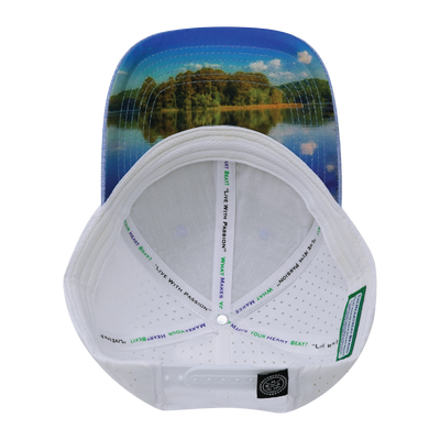 Alabama - 6 Panel - Shallow Fit - Pony Tail - Light Blue / White - Laser Mesh (Unisex)