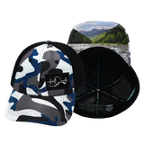 Alaska - 6 Panel - Unstructured - Camo - White / Gray / Blue / Black (Unisex)