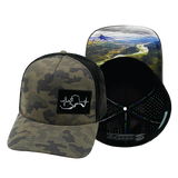 Alaska - 5 Panel - Structured - Charcoal Camo / Black (Unisex)