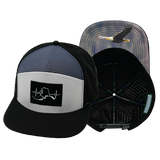 Alaska - 7 Panel - Black / Gray / Charcoal (Unisex)