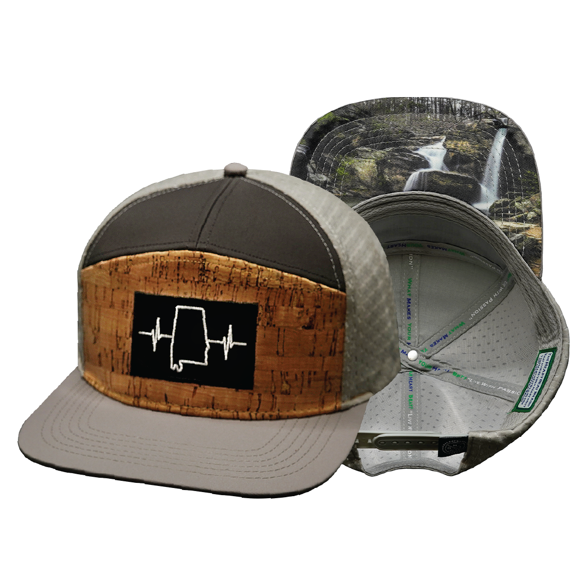 Alabama - 7 Panel - Cork - Gray / Charcoal (Unisex)