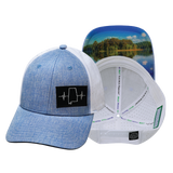 Alabama - 6 Panel - Shallow Fit - Pony Tail - Light Blue / White (Unisex)