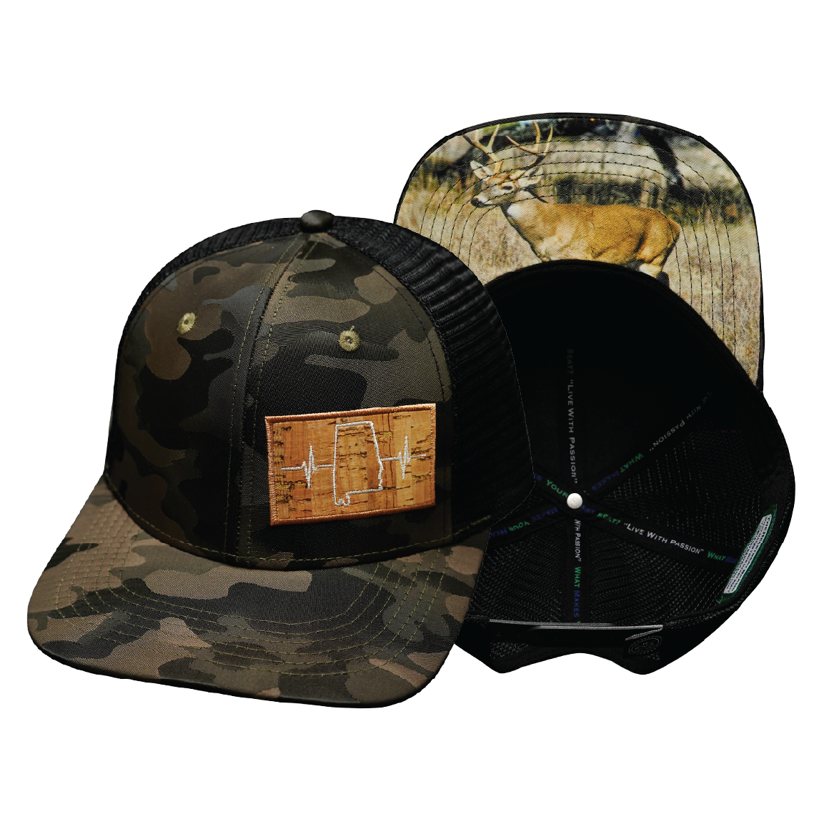 Alabama - 6 Panel - Tan Camo / Black (Unisex)