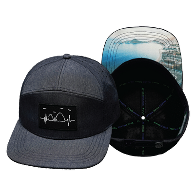 Cabo - 7 Panel - Ocean Blue - Laser Mesh (Unisex)