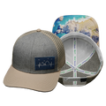 Cabo - 6 Panel - Cream / Gray - Trucker Mesh (Unisex)
