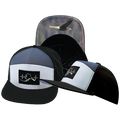 Alaska - 7 Panel - Black / Gray / Charcoal - Laser Mesh (Unisex)