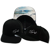 Alaska - 6 Panel - Black - Laser Mesh (Unisex)