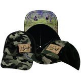 Alaska - 6 Panel - Shallow Fit - Pony Tail - Camo / Black - Soft Trucker Mesh (Unisex)
