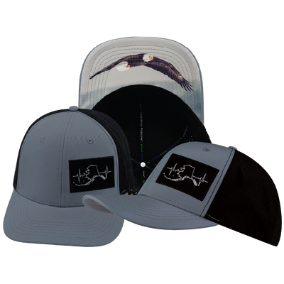 Alaska - 6 Panel - Gray Blue / Black - Laser Mesh (Unisex)