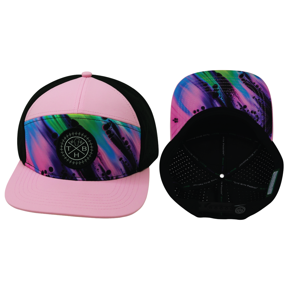 **YOUTH** THB  - 7 Panel - Aurora - Pink / Black (Unisex)