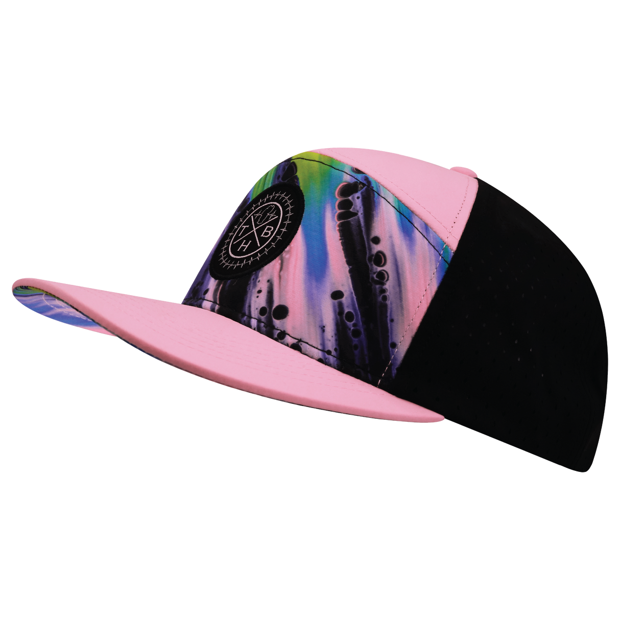 THB - 7 Panel - Aurora - Pink / Black - Laser Mesh (Unisex)