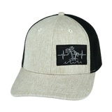Beach - 6 Panel - Cream Hemp / Black - Laser Mesh (Unisex)