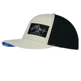 Beach - 6 Panel - Cream Hemp / Black - Laser Mesh (Unisex)