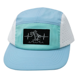 Beach - 5 Panel - Sporty - Unstructured - Baby Blue / Mint / White - Laser Mesh (Unisex)