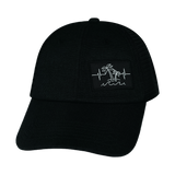 Beach - 6 Panel - Unstructured - Black Hemp / Black - Soft Trucker Mesh (Unisex)