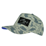 Beach - 5 Panel - Structured - Soft Gray Camo - Laser Mesh (Unisex)