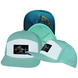 Beach - 7 Panel - Mint / White - Laser Mesh (Unisex)