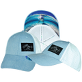 Beach - 6 Panel - Shallow Fit - Pony Tail - Light Blue / White - Laser Mesh (Unisex)