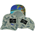 Beach - 5 Panel - Structured - Soft Gray Camo - Laser Mesh (Unisex)