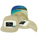 Beach - 5 Panel - Sporty - Unstructured - Sand / White - Laser Mesh (Unisex)