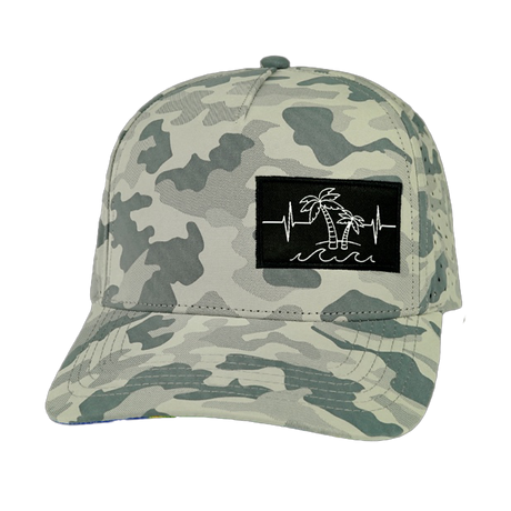 Beach - 5 Panel - Structured - Soft Gray Camo (Unisex)