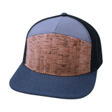 Blank - 7 Panel - Cork - Navy / Gray / Black (Unisex)