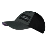 Camping - 6 Panel - Shallow Fit - Slate Gray / Black  - Soft Trucker Mesh (Unisex)