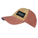 Camping - 6 Panel - Shallow Fit - Cork - Corduroy - Peach - Fabric Back (Unisex)