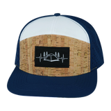 Camping - 7 Panel - Cork - Navy / White - Laser Mesh (Unisex)