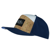 Camping - 7 Panel - Cork - Navy / White - Laser Mesh (Unisex)