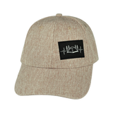 Camping - 6 Panel - Shallow Fit - Tan Hemp - Fabric Back (Unisex)