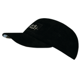 Camping - 5 Panel - Unstructured - Corduroy - Black  - Full Fabric (Unisex)
