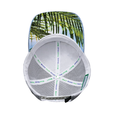 California - 6 Panel - Shallow Fit - Blue / White - Trucker Mesh (Unisex)
