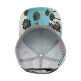 California - 6 Panel - AirMesh - Athletic Fit - Gray - Fabric Back (Unisex)