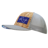 California - 6 Panel - Cork - Heather Gray / Gray - Trucker Mesh (Unisex)