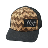 California - 6 Panel - Cork - Charcoal Gray - Trucker Mesh (Unisex)