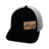 California - 6 Panel - Suede - Black / Gray - Trucker Mesh (Unisex)