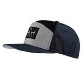 California - 7 Panel - Navy / Gray / Black - Laser Mesh (Unisex)