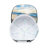 California - 7 Panel - Corduroy - Charcoal / Light Blue / White - Jersey Mesh (Unisex)
