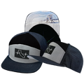 California - 7 Panel - Navy / Gray / Black - Laser Mesh (Unisex)