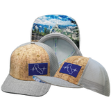 California - 6 Panel - Cork - Heather Gray / Gray - Trucker Mesh (Unisex)